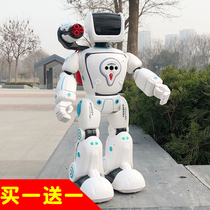 Intelligent remote control robot toy voice dialogue early education puzzle hydropower hybrid robot dance children Boy