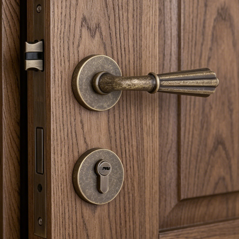Yibaili Antique-Style Distressed Imitation Bronze Retro French Spherical Goose/Duck Egg Handle Bedroom Door Silent Door Lock Yibaili Antique-Style Distressed Imitation Bronze Retro French Spherical Goose/Duck Egg Handle Bedroom Door Silent Door Lock