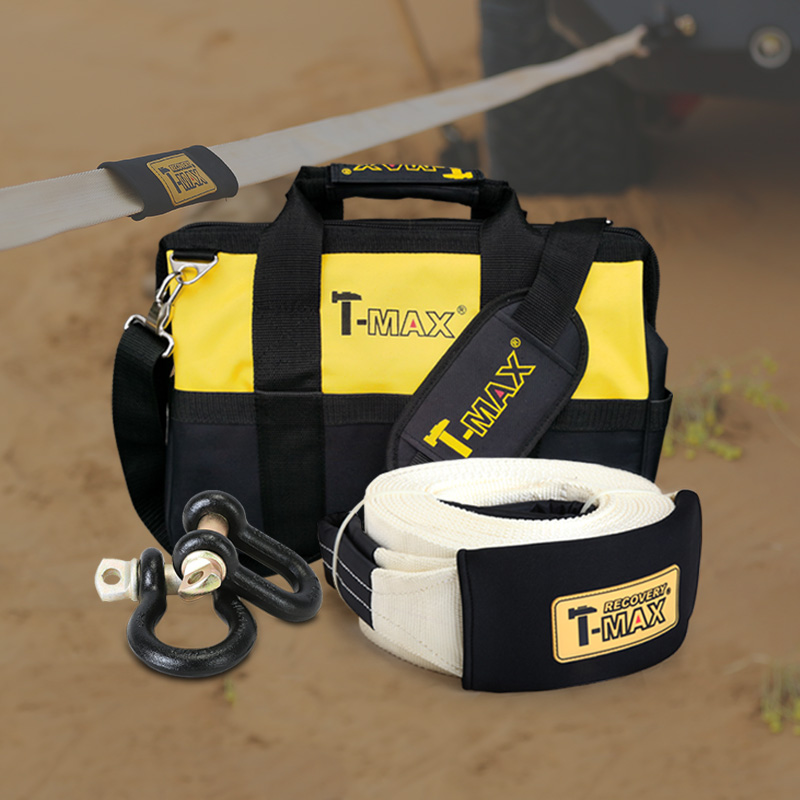T-MAX car 15 tons 11 tons cart rope thickened cart belt TMAX Off-road vehicle rescue combination kit