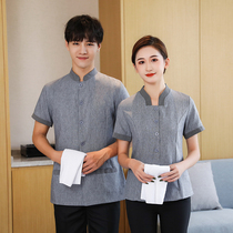 Cleaning clothes Short-sleeved summer suit Female hotel property hotel room cleaner housekeeping cleaning aunt overalls