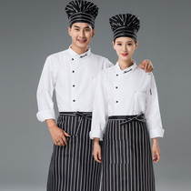 Chef clothes Long sleeve hotel restaurant chef work clothes mens pastries Western restaurant restaurant chef clothes autumn and winter clothes