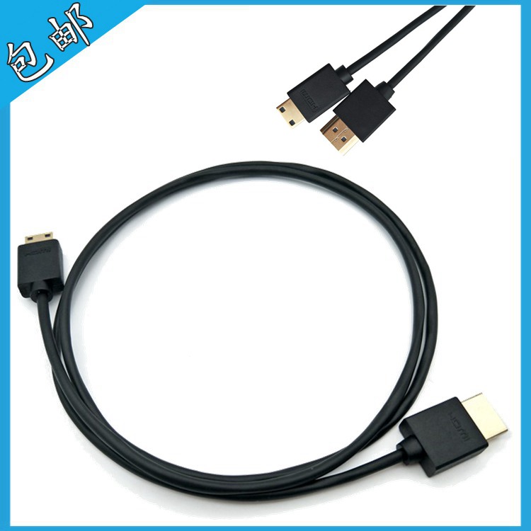 H-085 mini hdmi to hdmi to mini hdmi adapter cable Tablet 1 4 edition high quality cable