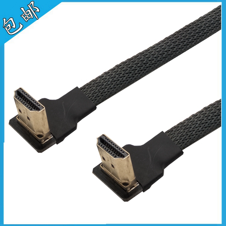 A2 camera 90 degree double elbow aerial FPV dedicated gold-plated HDMI 1 4 to HDMI high-quality line transmission line