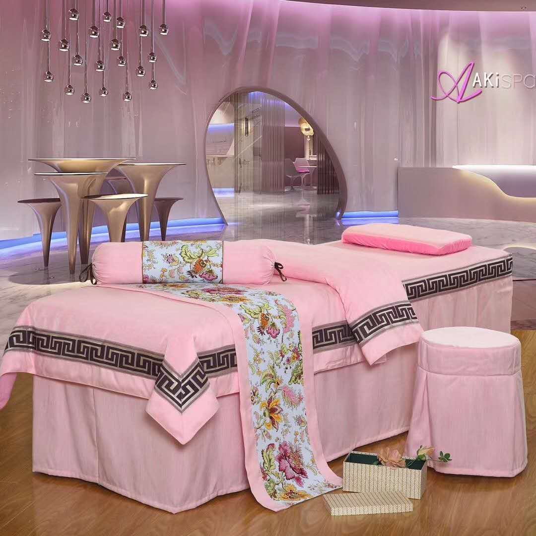 Ưu đãi đặc biệt dành cho người đẹp trải giường màu xanh xanh hồng vàng cà phê tím - Trang bị tấm khăn trải giường spa giá rẻ