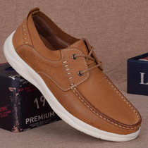Mens leather shoes breathable soft bottom shock absorbing outdoor casual shoes Inn trend comfort headlayer Bull Skin Foreign Trade Men Shoes