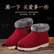 2020 handmade cotton shoes womens winter warm shoes thickened velvet home shoes Mao mouth old cotton shoes non-slip wear-resistant cotton shoes