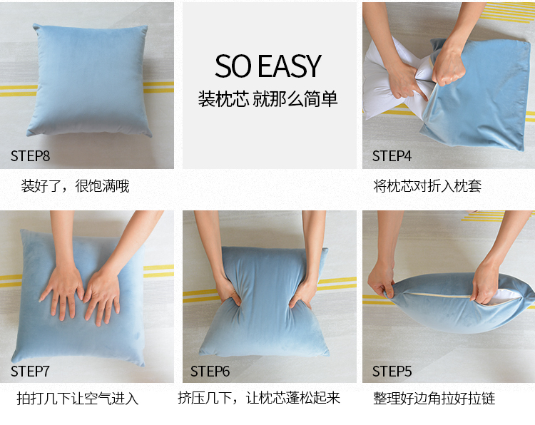 Màu sắc đơn giản gối bông đệm phòng khách sofa siesta gối văn phòng với lõi xe eo gối đặt tùy chỉnh - Trở lại đệm / Bolsters Bộ chăn gối văn phòng hình thú
