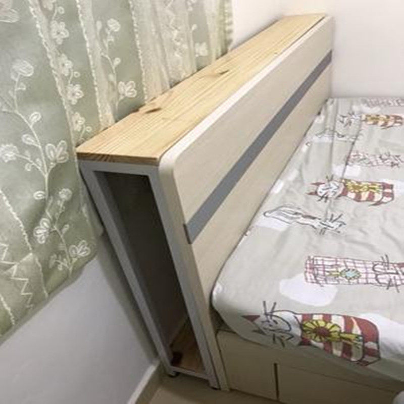 Living room sofa rear shelf wall to solid wood bed head to collect bookshelf cabinet mask rack customization