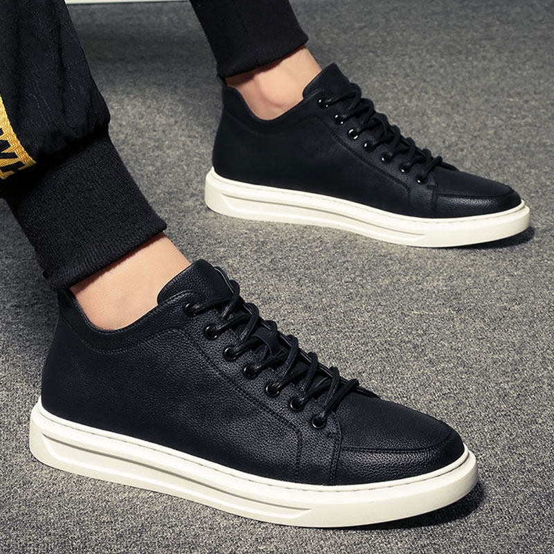 Hong Kong Tide high - cylinder shoes men 2022 new Han Edition casual and air - leather shoes