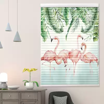 Louver Curtain roller blinds shading lift-free Shangri-La soft curtain bedroom study living room balcony custom