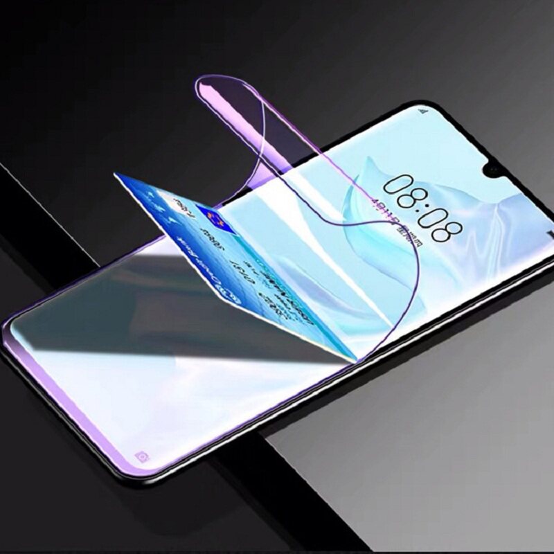 华为nova4高清水凝膜nove4e磨砂膜抗蓝光膜全屏全包钢化膜无白边超薄手机保护膜贴膜前后软膜护眼防偷窥玻璃