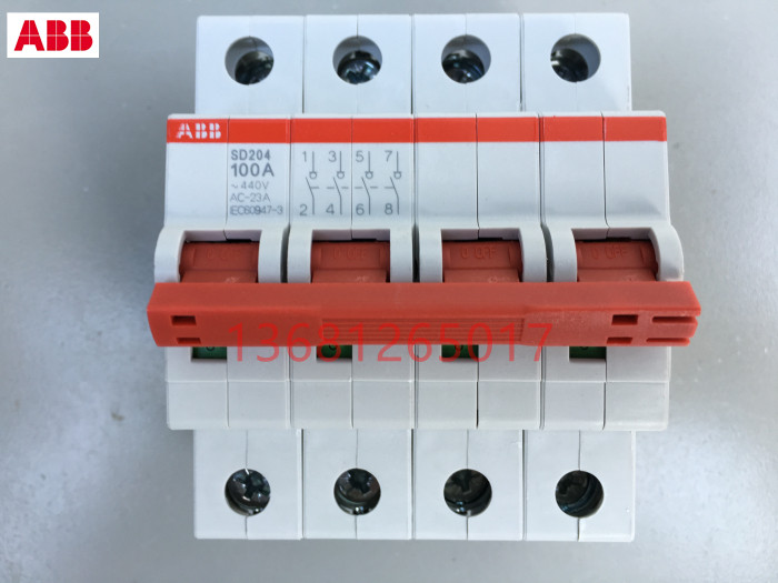 ABB Disconnecting Switch Circuit Breaker SD204 80 4P 80A Original SD204 80A Disconnecting Switch