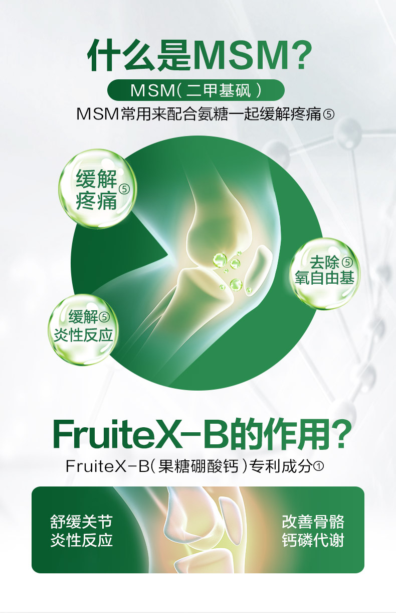 美国MoveFree氨糖维骨力氨糖软骨素120x3