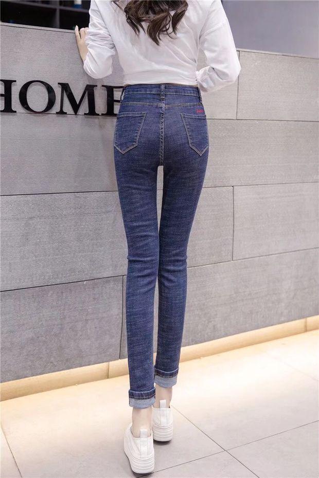 Mua một tặng một mùa thu đông miễn phí chân thun đỏ cao cấp 9 quần nữ 2018 quần jeans nữ bó sát thời trang hoang dã short bò nữ đẹp