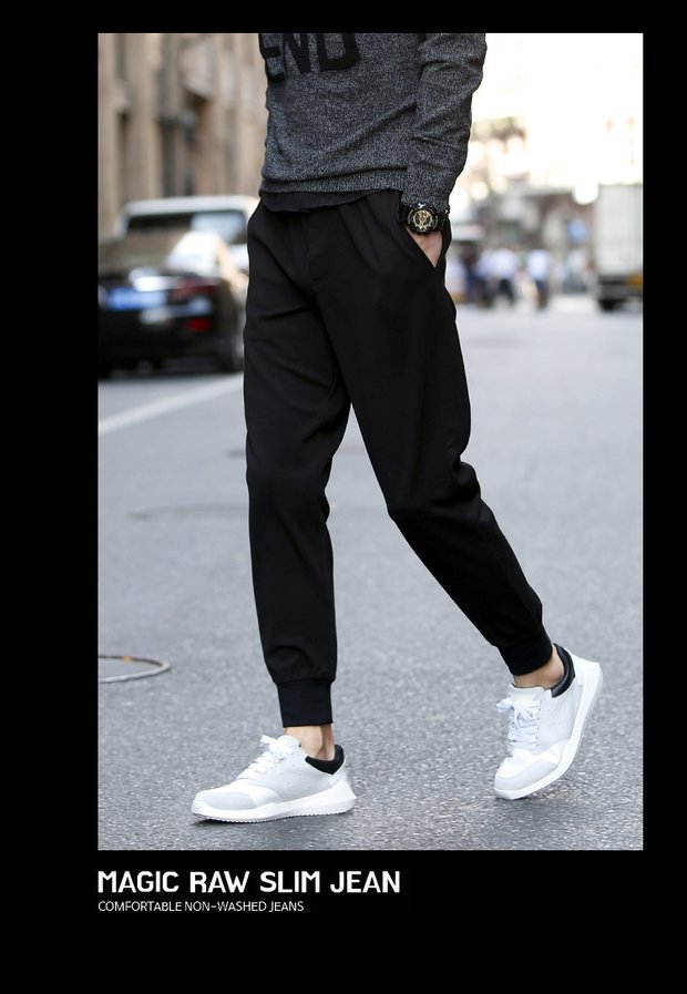 Phiên bản Hàn Quốc của xu hướng quần lửng chín xuân hè Hàn Quốc ulzzang phong cách Harajuku bf sinh viên quần hoang quần áo nam hàng hiệu