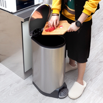 Good stainless steel trash bin housekitchen with cover large commercial trash bin with cover large foot foot