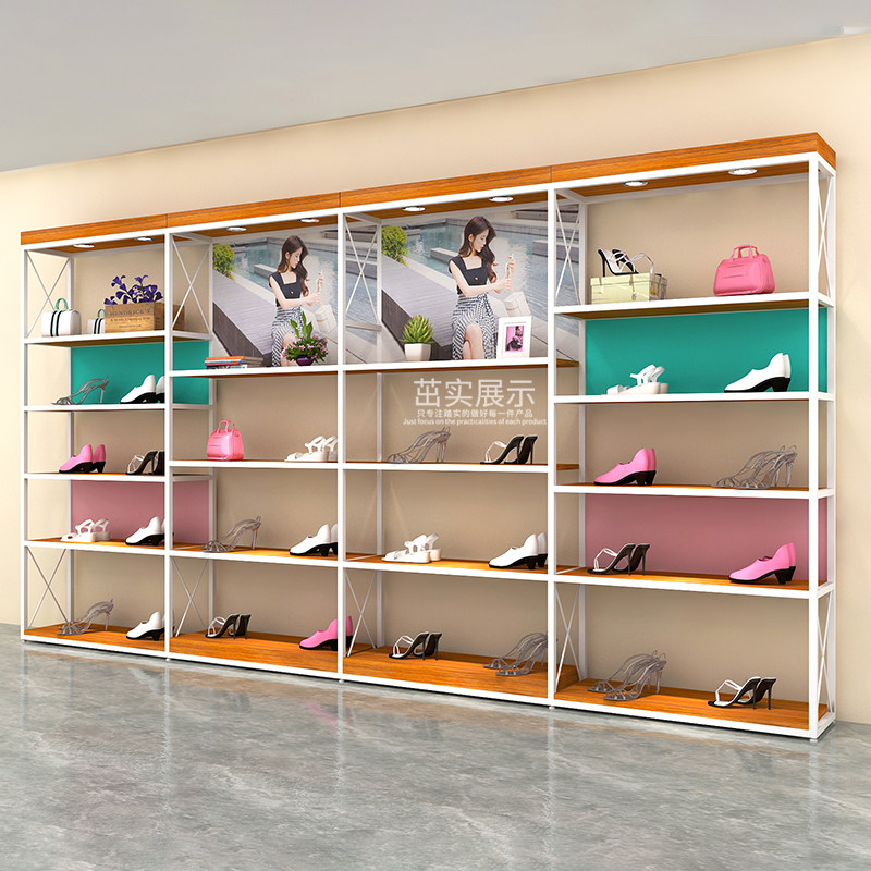 Boutique shoe store Shoe frame Shoe frame landing upper wall shop Shoe Bag Combined Shoe Bag Shoe Bag