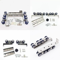 Sliding door pulley solid wood sliding door crane stainless steel zinc alloy crane wheel 8 wheel super quiet lifting pulley two