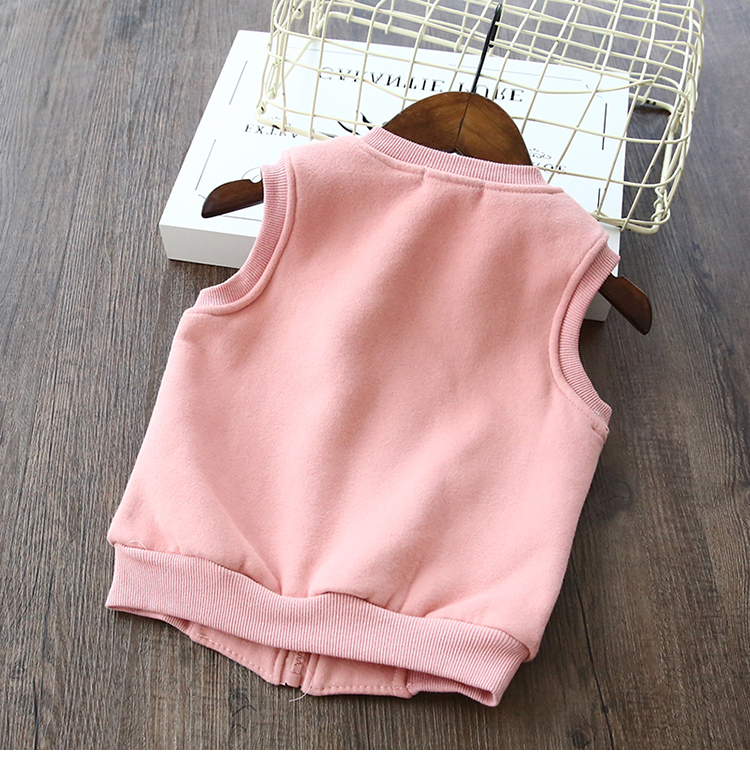 Quần áo trẻ em cộng với nhung mùa đông quần áo trẻ em mới vest cotton dày ấm áp bé trai và bé gái vest phiên bản Hàn Quốc quần áo trẻ em giá rẻ