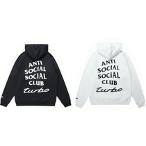 Experience the ANTI SOCIAL SOCIAL CLUB turbo 911 joint plus velvet sweater loose hoodie trend