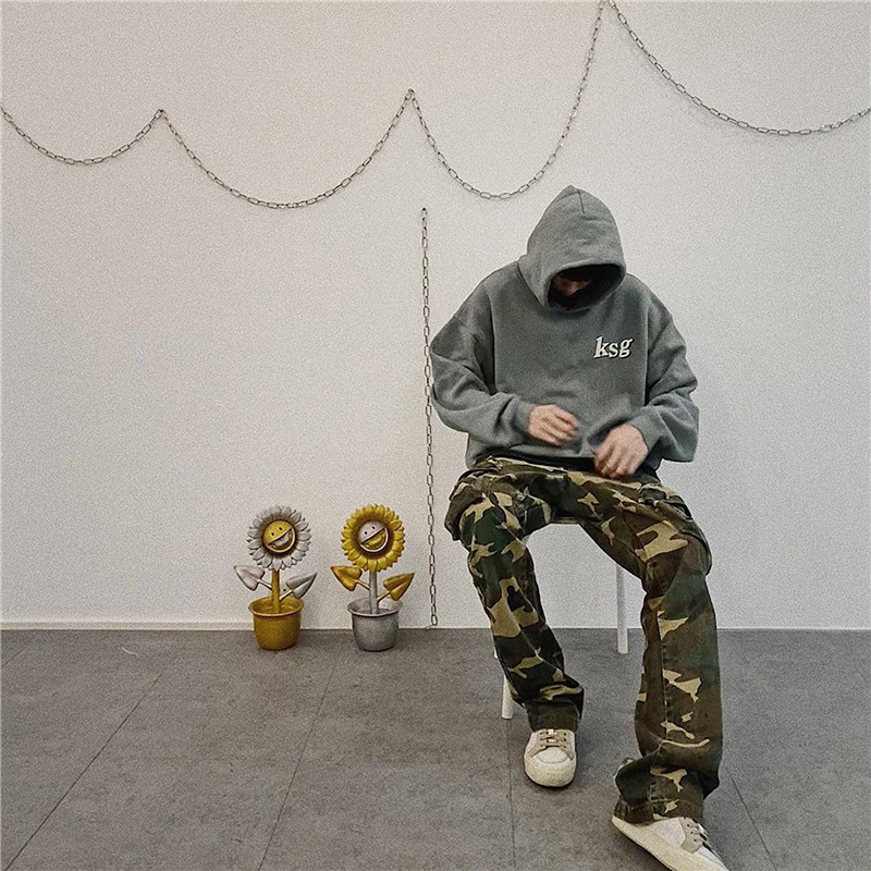 High Street KANYEKANYEKYEKIDS SEE GHOSTS kids meet ghost west hoodie hoodie fog tide