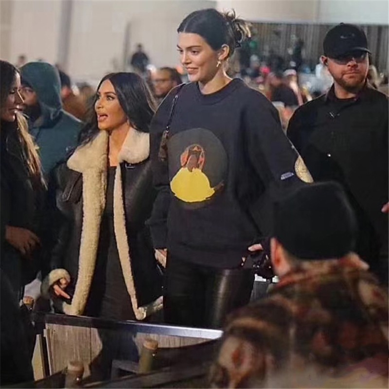 Fog Kanye King Jesus IS King limited West High Street print long sleeve hoodie