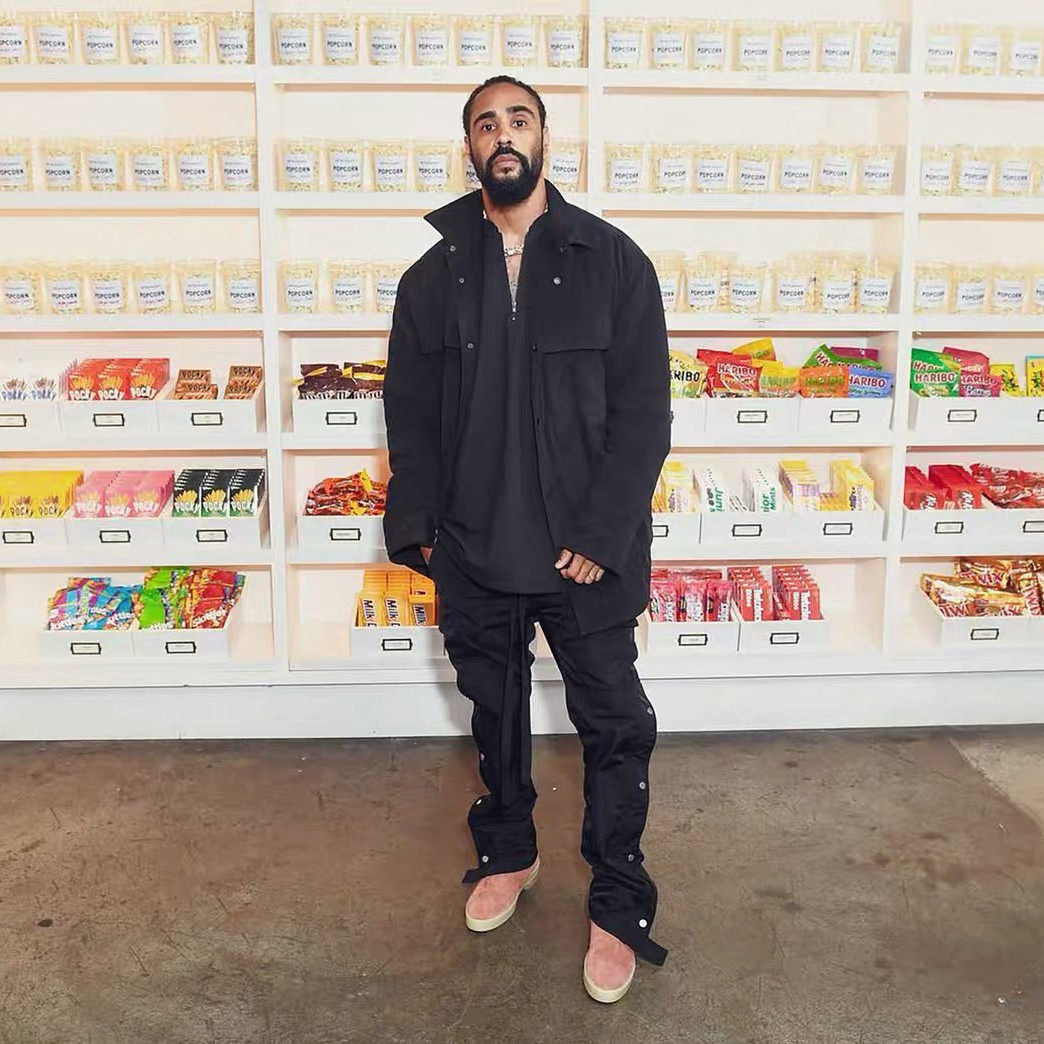 fear of god European and American tooling suede cotton jacket INS tide card FOG High Street Long sleeves cotton padded jacket for men