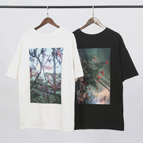 FOG fear of god double line New ESSENTIALS Flower Branch Photo short sleeve tide T-shirt men and women