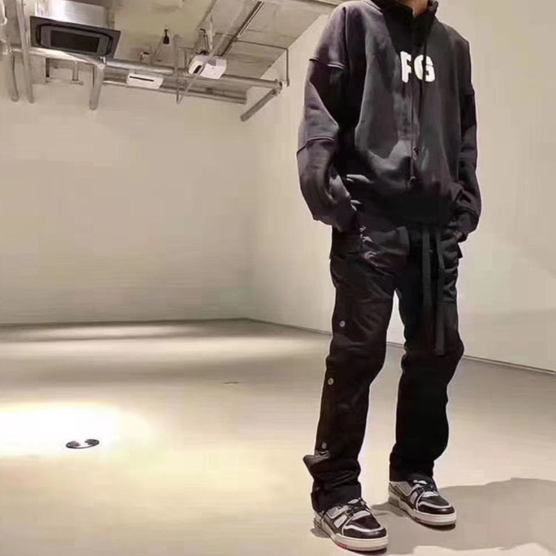 Fear of God Season 6 Main line FG Rich Drawstring loose collar 6th sweatshirt jacket FOG High Street tide