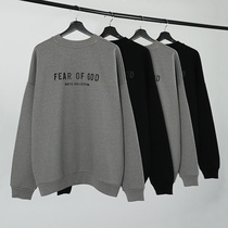 fog fear of god Main Line 6th season 6th trend loose round neck letter logo sweater High Street tide card