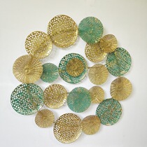 American Sun Wall Decoration Iron Art Wall-mounted Living-room Wall Adornment Nordic Restaurant Genguan Wall Light Lavish Pendant