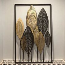 Nordic Iron Art Leaf Soft Clothing Wall Decoration Wall-mounted Wall Decoration Metal Modern Minima Living Room Creative Wall Decoration Pendant