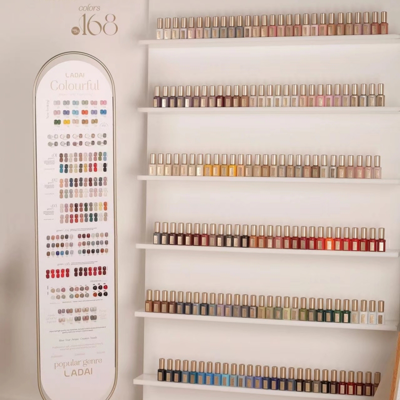 Ouboli Lauder Little Demon Gold 168 Colors 218 Colors One Bottle One Color Nail Salon Special Large Set of Glue Floor-Standing Display Rack Ouboli Lauder Little Demon Gold 168 Colors 218 Colors One Bottle One Color Nail Salon Special Large Set of Glue Floor-Standing Display Rack