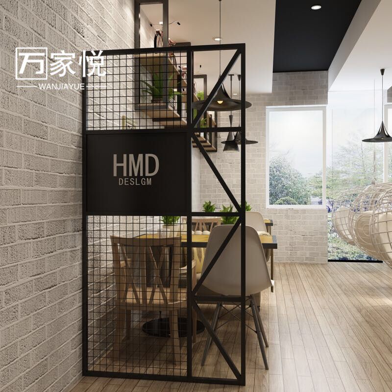 Industrial Wind Iron Art Screen Partition Office Partition Wall Sheltered decoration Custom minimalist Bar Restaurant compartments-Taobao