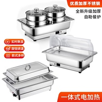 Buffet Thermal Insulation Furnace Electric Hot Buffet Stove Electric Heating Stainless Steel Food Show Shelf Hotel PC Geboufi Furnace
