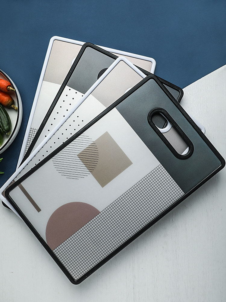 Sherry Simple modern geometric PP plastic chopping board home fruit board breadboard small case board kitchen cutting board