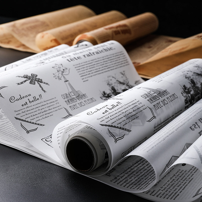 Sheri environmental protection lengthened kitchen grease absorbent paper baking paper deep-fried grease insulation barbecue paper baking tray mat paper silicone oil paper