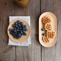 Sherry Japanese beech small plate Sushi plate Dinner plate Small plate Dessert plate Cake plate Dried fruit plate Towel plate