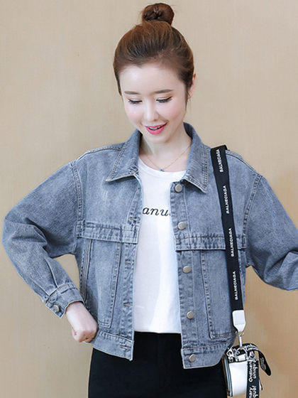 牛仔外套女2025春秋季新款时尚韩版宽松bf流行减龄夹克牛仔服短款