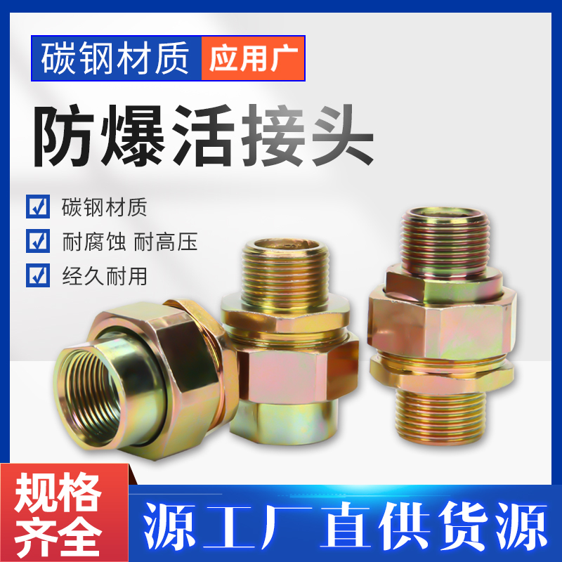 Explosion-Proof Union Fitting Carbon Steel 1/2 Inch 3/4 Inch 1inch Double Internal Thread, Double External Thread, One Internal Thread, One External Thread Dn15 Dn20 Union/G 1inch Galvanized Explosion-Proof Union Fitting Carbon Steel 1/2 Inch 3/4 Inch 1inch Double Internal Thread, Double External Thread, One Internal Thread, One External Thread Dn15 Dn20 Union/G 1inch Galvanized