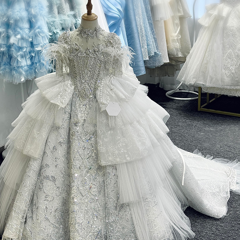 Girls' High-End Light Luxury Niche Princess Birthday Tutu Dress 2026 New Model Children's Host Runway Performance Dress
