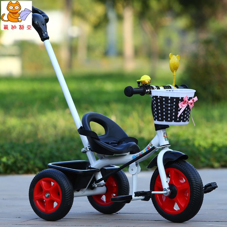 Children's tricycle pedal car thickened ultra-light sliding car trolley portable infant anti-rollover 2-4 years old