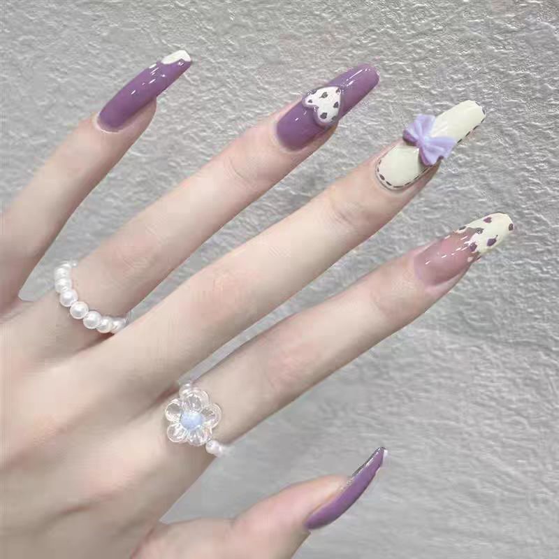 Internet-Famous Whitening Purple Nail Polish, Cute Nude Purple Nail Gel, Creamy Purple Trendy Color, Milkshake Whitening