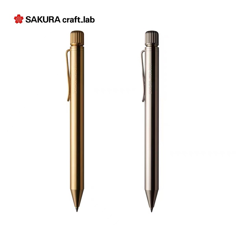 Japan Sakura Sakura Anniversary Limited Edition Craft Lab 001S Brass Pen Gold Silver Gel Pen