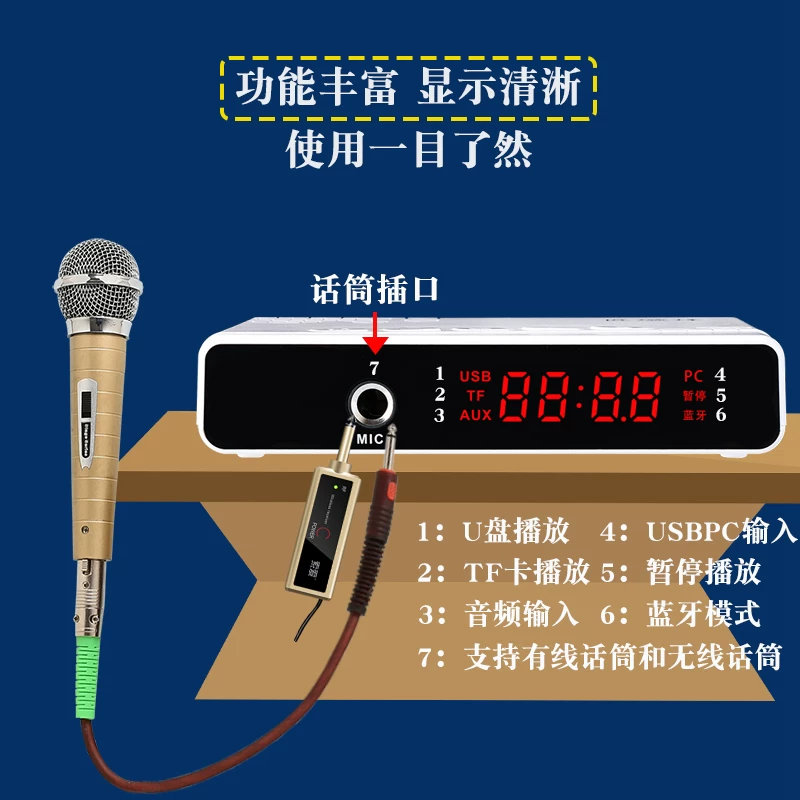 Приёмник Bluetooth K song волокно -волокно -ось аудиовыход USB флешка воспроизведение старых навыков телевизионного проектора выпуск беспроводной