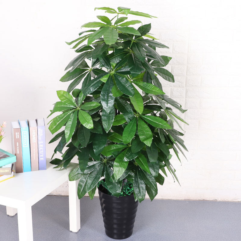 Fake tree Fortune tree Simulation green plant Indoor living room decoration Floor-to-ceiling bonsai planting ornaments Simulation plant plastic fake flower