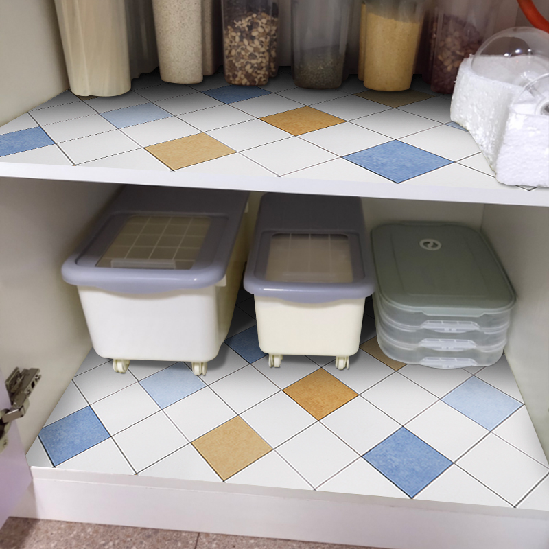Kitchen Integral Cabinet Drawers Non-slip Mat Cabinet Paper Cushion Shoes Cabinet Waterproof oil and anti-damp cushion thickened Self-adhesive paper