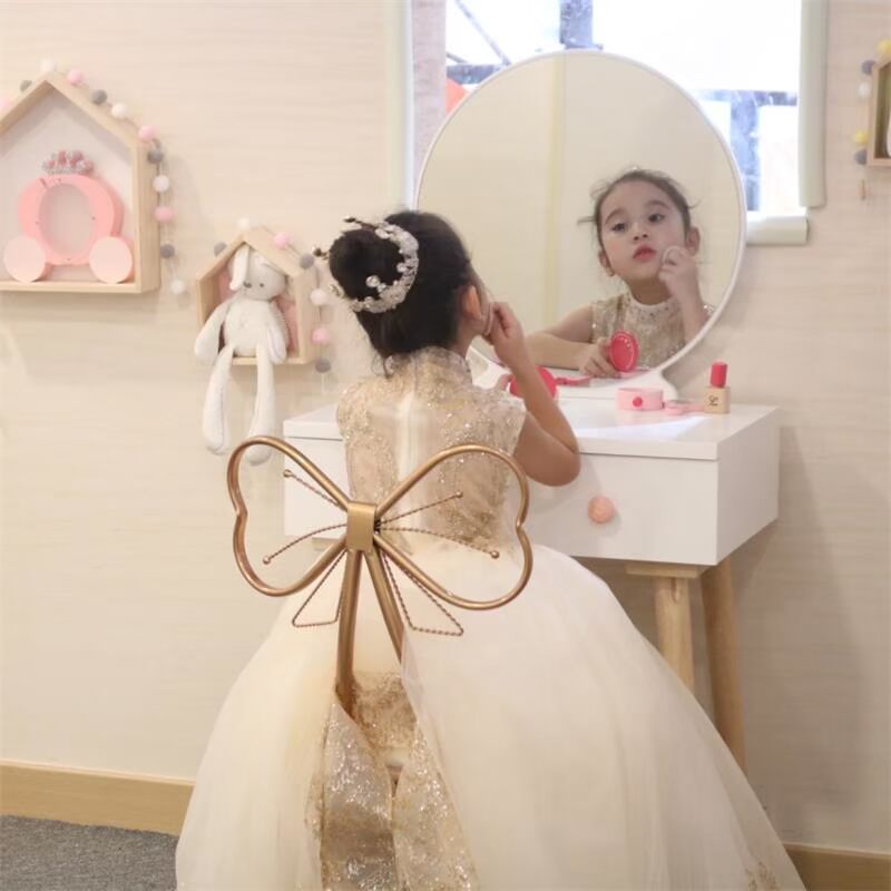 Cô gái gió in lưới đỏ bàn trang điểm phòng ngủ mini tủ trang điểm đa chức năng bàn trang điểm hiện đại sang trọng công chúa 60 - Bàn bàn gấp mini