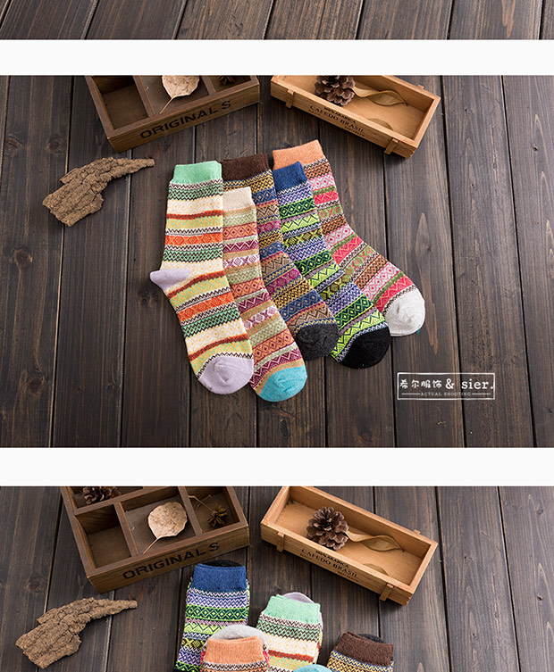 Vớ mùa đông vớ nữ ống mùa thu và mùa đông mẫu cotton nữ vớ Hàn Quốc dày cotton ấm vớ nữ vớ len tất lót bông
