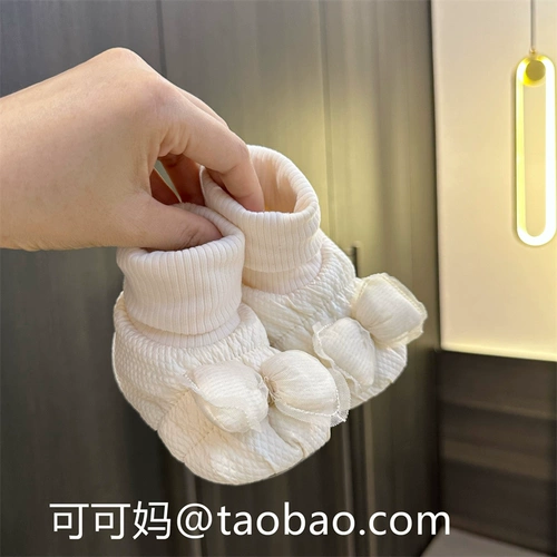 Демисезонные детские туфли для новорожденных для девочек, флисовая обувь для раннего возраста, 0-1 лет, мягкая подошва